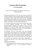 Vorschau - Poster - Europas stille Wortmacher - Deckblatt