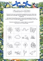 Vorschau - Aufgabenkarten - Wandertag - Bingo in der Natur - glücklich in Finnland - Deckblatt