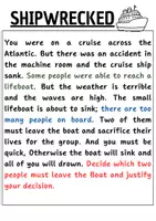 Vista previa - Juegos / Gamificación - Ship Wreck. Juego de lógica en inglés para ESO y Bachillerato - página 1