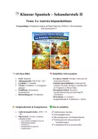 Vorschau - Klassenarbeiten - La América hispanohablante I - Klausur & Erwartungshorizont mit Lösung - Deckblatt