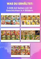 Vorschau - Bildkarten - Reihenfolgekarten Alltag: 10 Bildgeschichten in 4 Bildern – Sprachförderung & lоgisches Denken - Seite 1