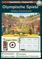 Vorschau - Stundenentwürfe - Olympische Spiele - Antikes Griechenland - Deckblatt
