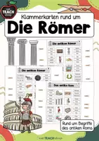 Vorschau - Bildkarten - Die Römer/Antikes Rom - Klammerkarten - Deckblatt