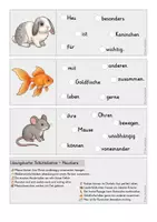Vorschau - Arbeitsblätter - Sätze bilden: Haustiere | Schüttelsätze | Kl. 1-2 - Seite 3