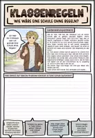 Vorschau - Arbeitsblätter - Klassenregeln erarbeiten - Seite 1