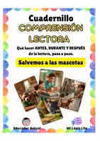 Vista previa - Hojas de trabajo - Cuadernillo de comprensión lectora: Salvemos a las mascotas - Portada