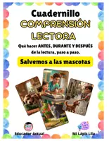 Vista previa - Hojas de trabajo - Cuadernillo de comprensión lectora: Salvemos a las mascotas - página 1