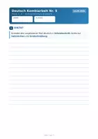 Vorschau - Stundenentwürfe - 📘 Deutsch Kombiarbeit Nr. 5 | Klasse 3–4 – Rechtschreibung & Grammatik (inkl. Lösungen) - Seite 1