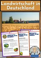 Vorschau - Arbeitsblätter - Landwirtschaft in Deutschland – Anbaugebiete und Nutzung einfach erklärt - Deckblatt