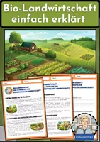 Vorschau - Arbeitsblätter - Bio-Landwirtschaft einfach erklärt – Nachhaltige Landwirtschaft als Alternative? - Deckblatt