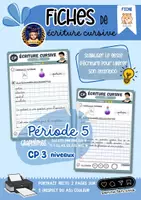 Aperçu - Feuilles d'exercices - Fichier KIT d'écriture cursive P1 à P5 CP - Page 1