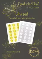 Vorschau - Unterrichtsreihen - Lernuhr Lernkärtchen - Deckblatt