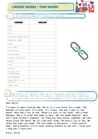 Vorschau - Arbeitsblätter - Linking words - Deckblatt