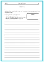 Vorschau - Arbeitsblätter - Product Review Worksheet - Seite 2