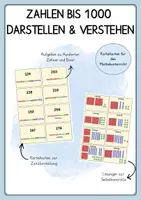 Vorschau - Spiele - Zahlen bis 1000 verstehen – Stellenwert & Zahlendreher üben - Deckblatt
