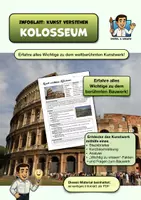 Vorschau - Arbeitsblätter - Kunst verstehen: Kolosseum | Infoblatt mit QR-Code zum interaktiven Erkunden (1 Seite PDF) - Deckblatt