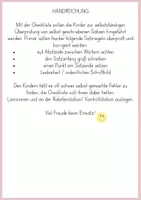 Vorschau - Fördermaterial/Inklusion - Checkliste Satzregeln - Seite 1