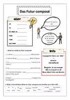 Vorschau - Arbeitsblätter - Das Futur composé leicht gemacht (A1/A2) - Deckblatt