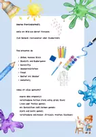 Vorschau - Unterrichtsreihen - Kunstunterricht Grundschule: Fantasiewelt gestalten mit Techniken & Bewertung - Deckblatt