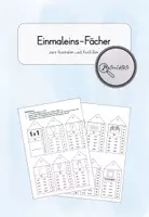 Vorschau - Arbeitsblätter - Einmaleins-Fächer zum Ausmalen und Ausfüllen - Deckblatt