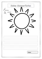 Vorschau - Arbeitsblätter - Sommerferien Schreib-Malblatt - Deckblatt