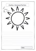 Vorschau - Arbeitsblätter - Sommerferien Schreib-Malblatt - Seite 1