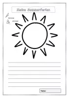 Vorschau - Arbeitsblätter - Sommerferien Schreib-Malblatt - Seite 2
