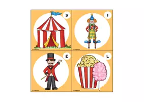 Vorschau - Arbeitsblätter - Zirkus Lesespaziergang (4fach differenziert) / Klasse 1-4 - Seite 1
