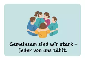 Vorschau - Poster - Positive Affirmationen für den Klassenzusammenhalt – Wir-Gefühl stärken (Grundschule & Sek I) Growth Mindset - Seite 1
