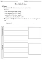 Vorschau - Arbeitsblätter - Fabel schreiben leicht gemacht – Schreibgerüst - Seite 3
