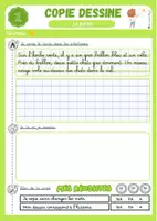 Aperçu - Fiches - Fiches copie dessine CP et CE1 - Page 1