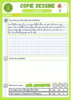 Aperçu - Fiches - Fiches copie dessine CP et CE1 - Page 2
