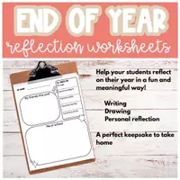 Vorschau - Arbeitsblätter - End of Year Reflection Worksheets Französisch Englisch - Seite 2