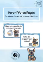 Vorschau - Präsentationen/Tafelbilder - Schulhund-Regeln & Horthund-Regeln - kindgerecht erklärt - Deckblatt