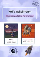 Vorschau - Fördermaterial/Inklusion - Holli und der Weltalltraum - Silbenlesegeschichte für Erstleser - Deckblatt