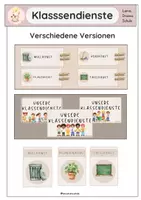 Vorschau - Poster - Klassendienste - Deckblatt
