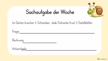 Vorschau - Arbeitsblätter - Sachaufgabe zum Frühling - Multilplikation (Klasse 2) - Seite 3