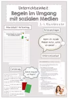 Vorschau - Stundenentwürfe - Komplette Unterrichtsstunde - Regeln im Umgang mit sozialen Medien - Kopie - Deckblatt