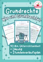 Vorschau - Stundenentwürfe - Grundrechte Politik & Ethik - 90 MIn. Einheit 6.-8. Klasse - Deckblatt