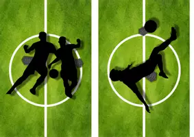 Vorschau - Mal- und Bastelvorlagen - Fußball-Wm - Pop-up Schattenbilder basteln - Kunst Grundschule Klasse 3 und 4 - Seite 1