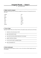 Vorschau - Arbeitsblätter - FREEBIE: Irregular Plurals- SEK 1 - Seite 2