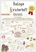 Vorschau - Stundenentwürfe - Hormone: Schlüssel-Schloss-Prinzip, Hormondrüsen, Diabetes, Stressreaktion | Biologie 8 | sofort einsetzbare stressfreie Unterrichtsreihe | Forscherheft - Deckblatt