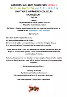 Aperçu - Apprentissages en autonomie - Loto des Syllabes Complexes – Un jeu ludique et éducatif dès 5 ans ! - Page 2