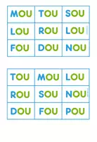 Aperçu - Apprentissages en autonomie - Loto des Syllabes Complexes – Un jeu ludique et éducatif dès 5 ans ! - Page 3
