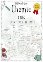 Vorschau - Arbeitsblätter - Chemie 8 | Hefteinträge (ganzes Schuljahr!) + Forscherheft | komplettes Materialpaket - Seite 1