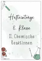 Vorschau - Arbeitsblätter - Chemie 8 | Hefteinträge (ganzes Schuljahr!) + Forscherheft | komplettes Materialpaket - Seite 2