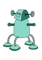 Vorschau - selbst erstellte Cliparts/Grafiken - Clipart-Pack: Roboter / Bildkarten - Seite 1