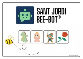 Vista previa - Juegos / Gamificación - SANT JORDI bee-bot® plantilles i activitats - Portada
