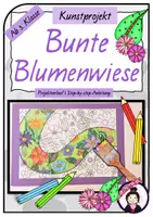 Vorschau - Stundenentwürfe - Kunst FRÜHLING | SOMMER: Bunte Blumenwiese - Deckblatt