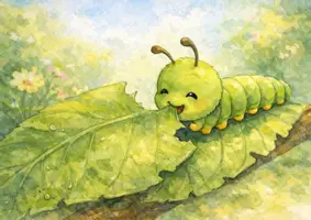 Vorschau - Bildkarten - Kamishibai Raupe wird Schmetterling – Die wundersame Verwandlung (6 Bildkarten, Mitmachgeschichte für Kita & Kindergarten) - Seite 2